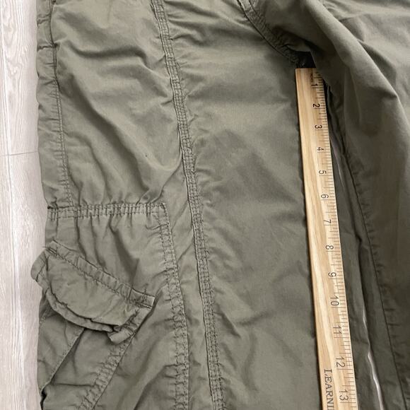 Urban Outfitters BDG Y2K Low Rise Green Cargo Pant Women's Medium Utility Baggy - Picture 9 of 16